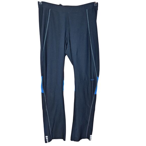 Nike Dri-Fit straight leg running pants stretchy drawstring reflective workout - Picture 9 of 9